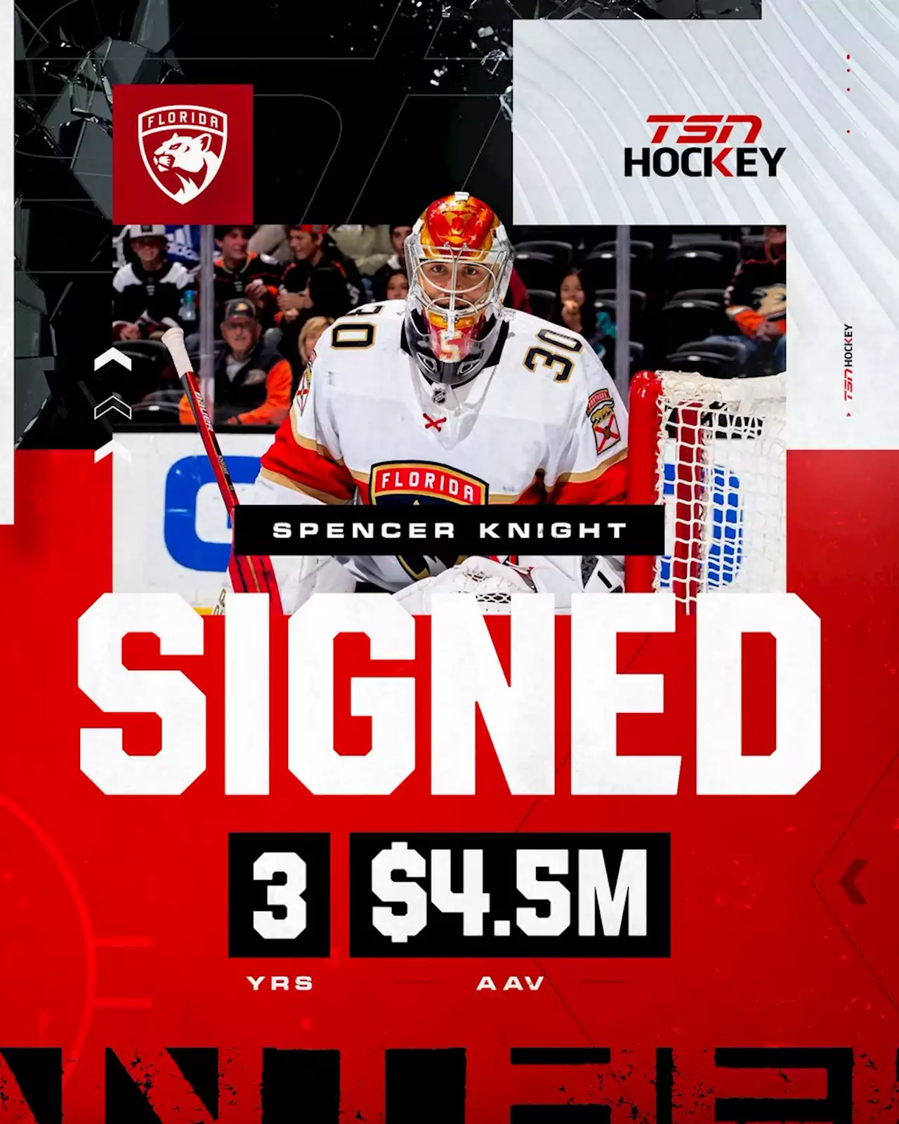 Panthers sign G Knight to three-year extension - TSN.ca