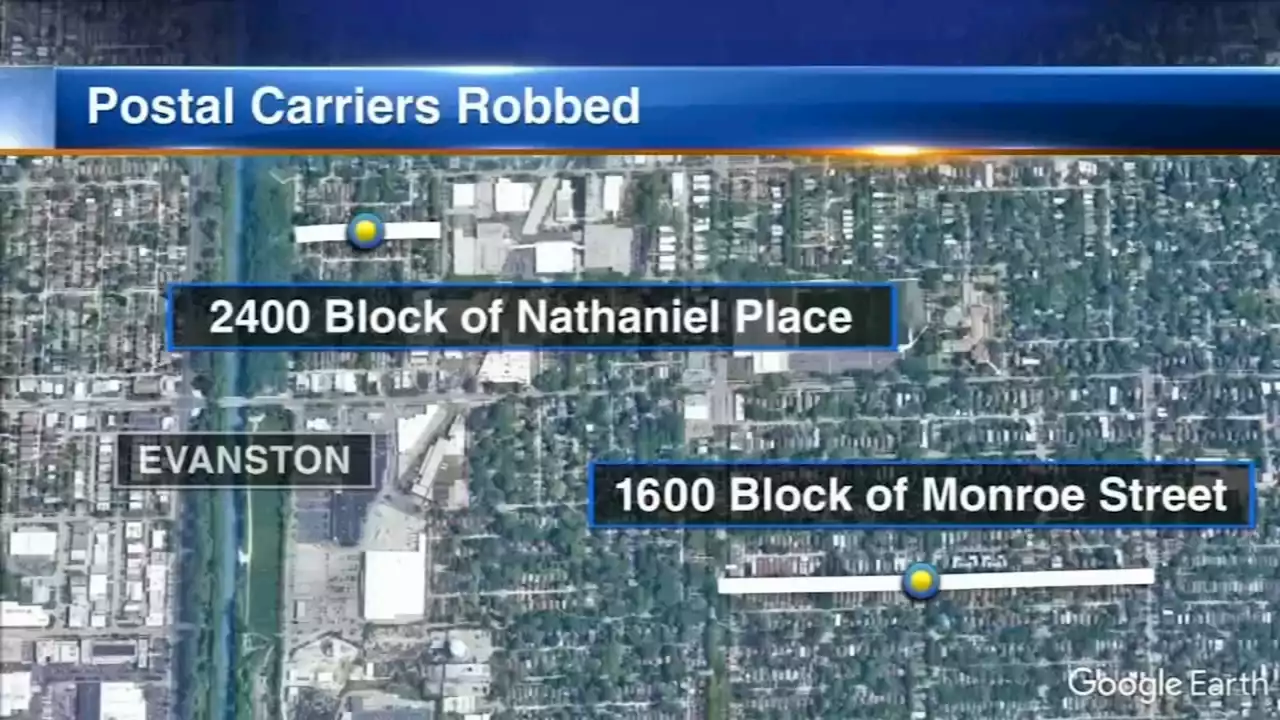 2 Evanston mail carriers robbed at gunpoint this week, police say