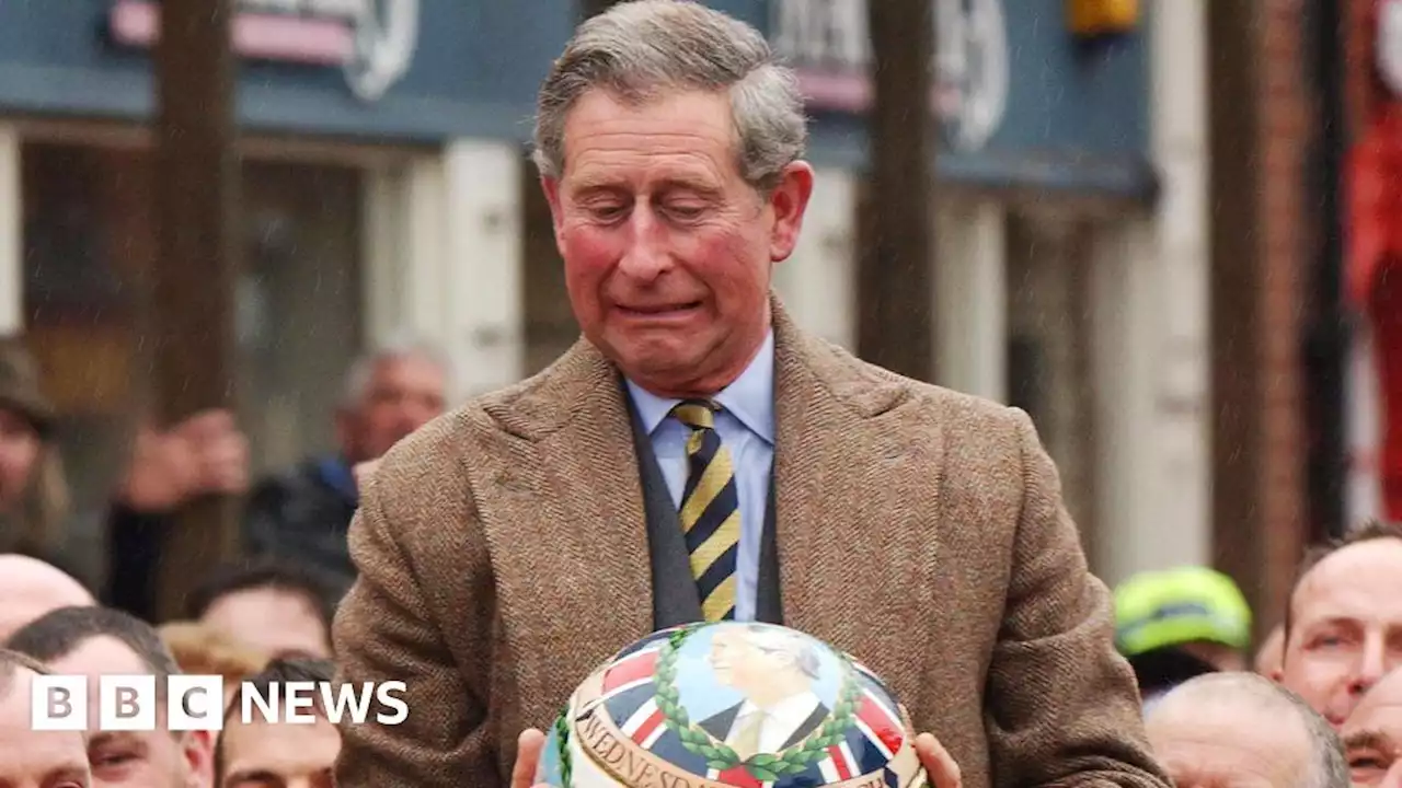 Royal Shrovetide Football: 'We almost dropped King Charles III'