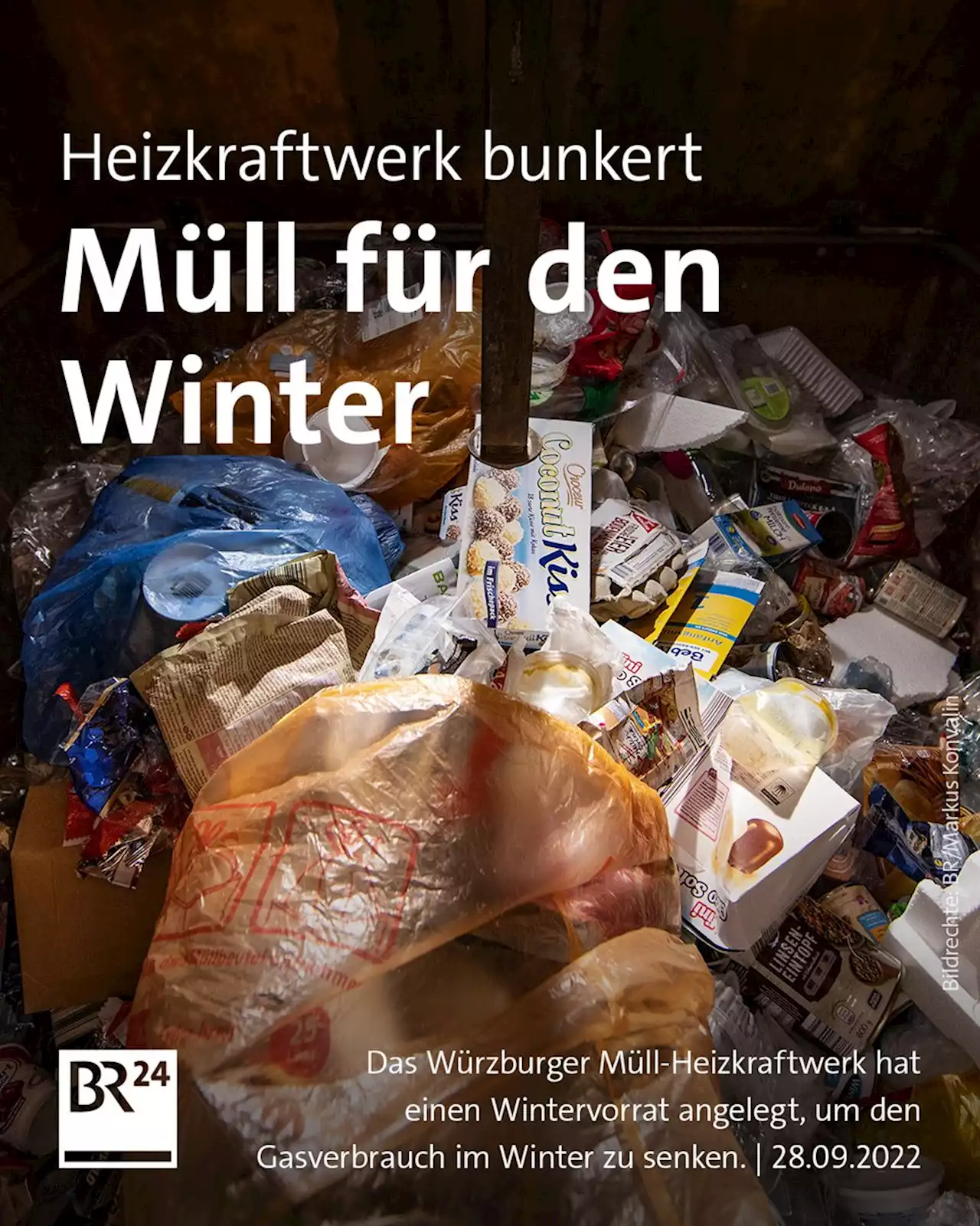 Um Gas zu sparen – Würzburger bunkern Müll für den Winter