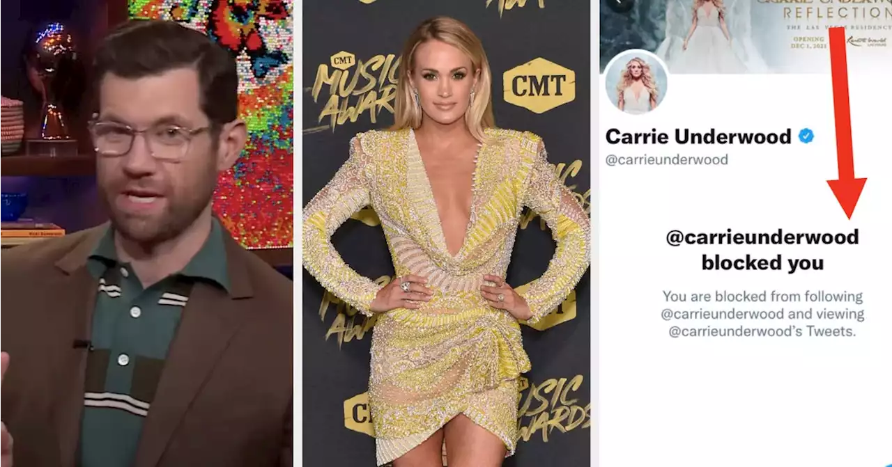 Billy Eichner Explained Why Carrie Underwood Blocked Him