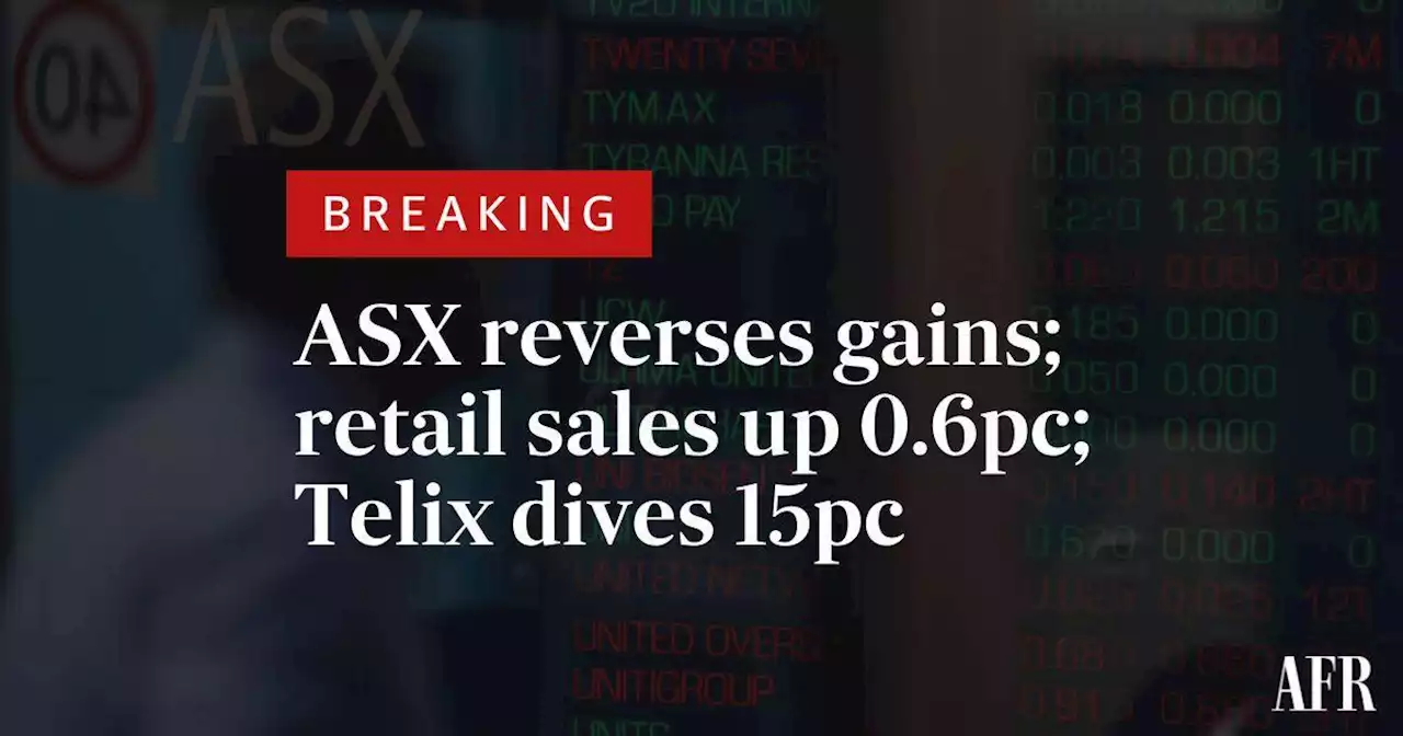 ASX LIVE: Australian shares poised to open lower, S&P 500 closes lower