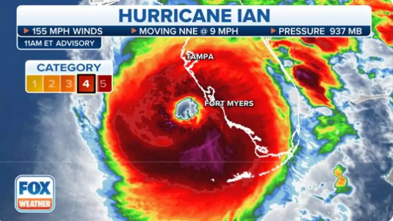 Hurricane Ian nears Category 5 strength ahead of 'catastrophic' Florida landfall