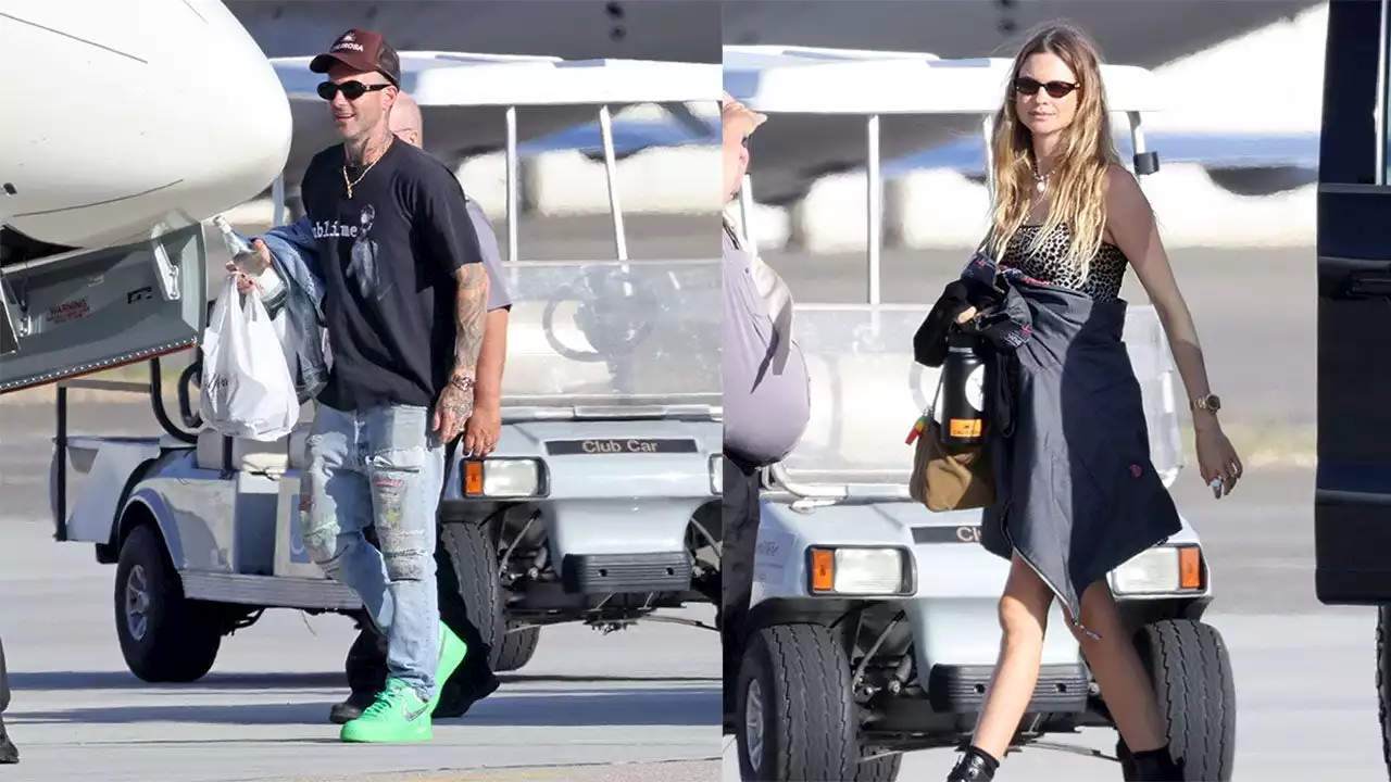 Adam Levine and wife Behati Prinsloo fly to Las Vegas together amid cheating scandal