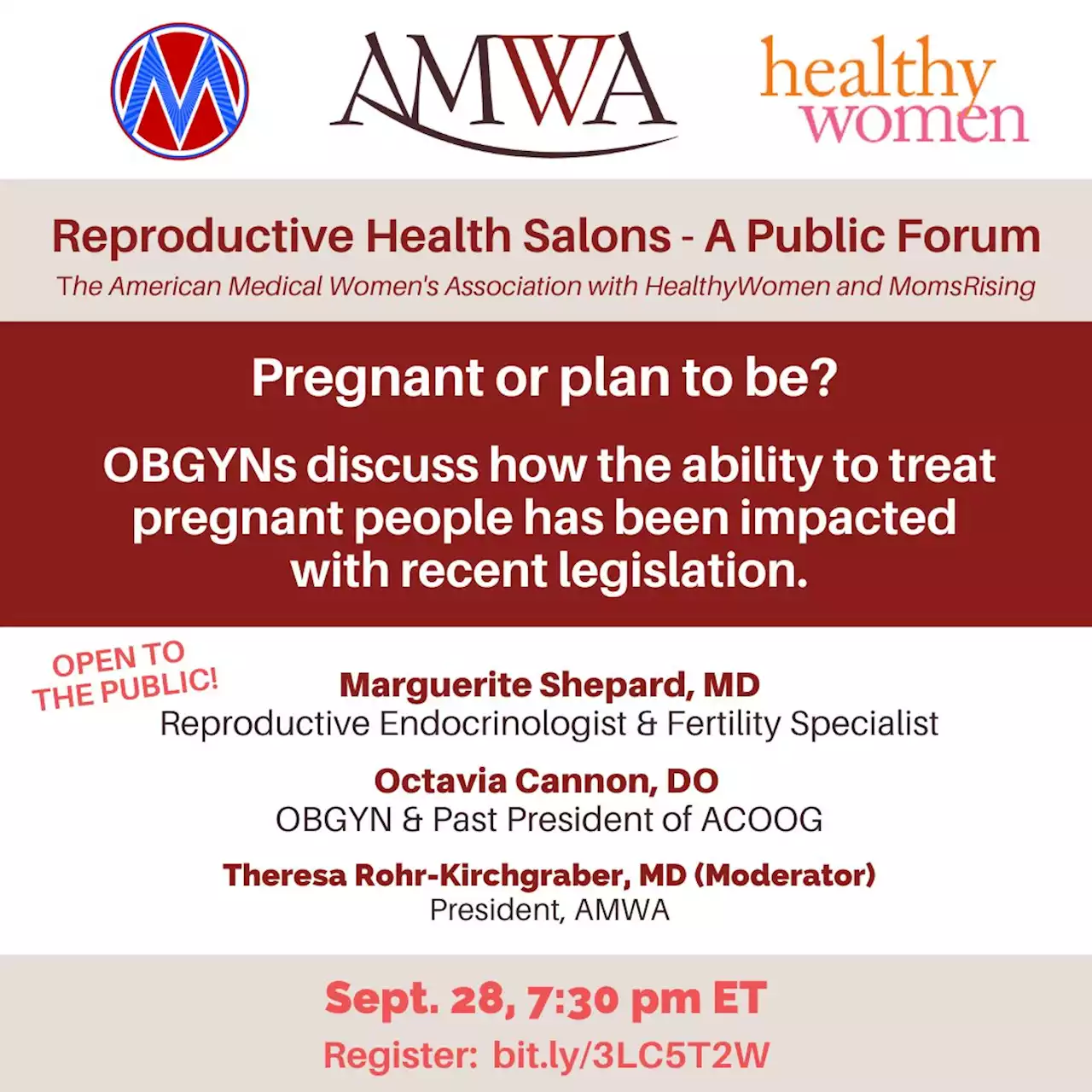 Restore & Protect Reproductive Care- Reproductive Health Salon - American Medical Women's Association