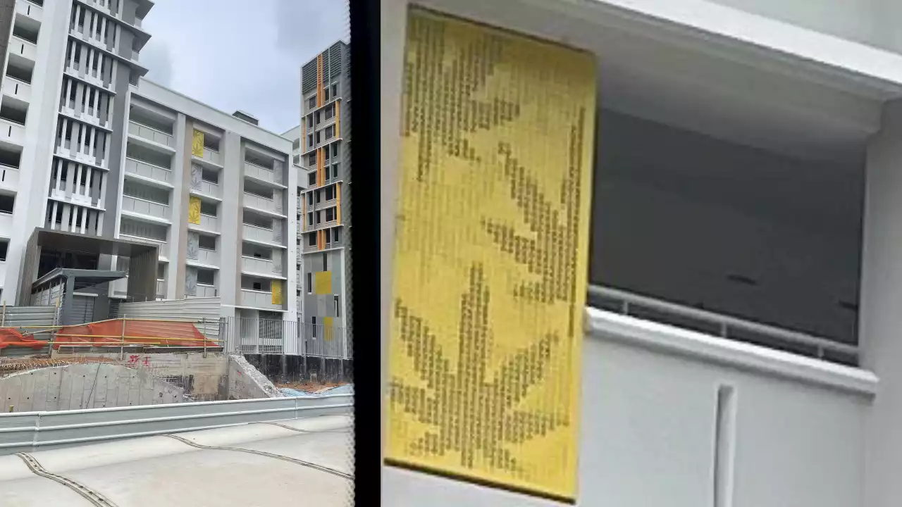 Netizen sees ‘more kang kong’ in cannabis leaf-like design on HDB block -