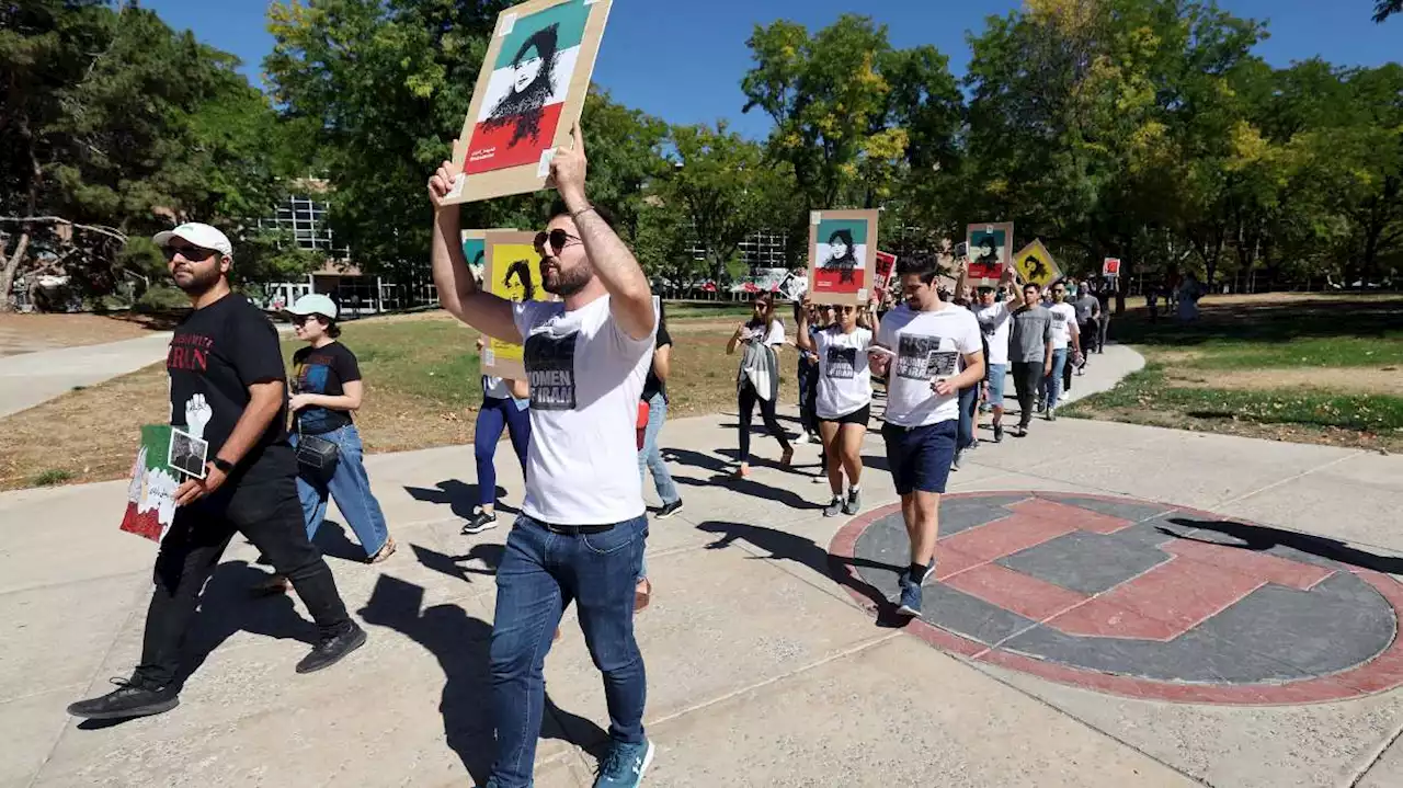 Death of Iranian woman inspires protest at University of Utah campus