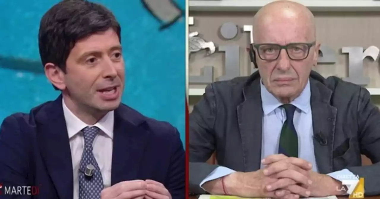 Di Martedì, Alessandro Sallusti inchioda Speranza: 'Con 5S e con Draghi, credibile?'