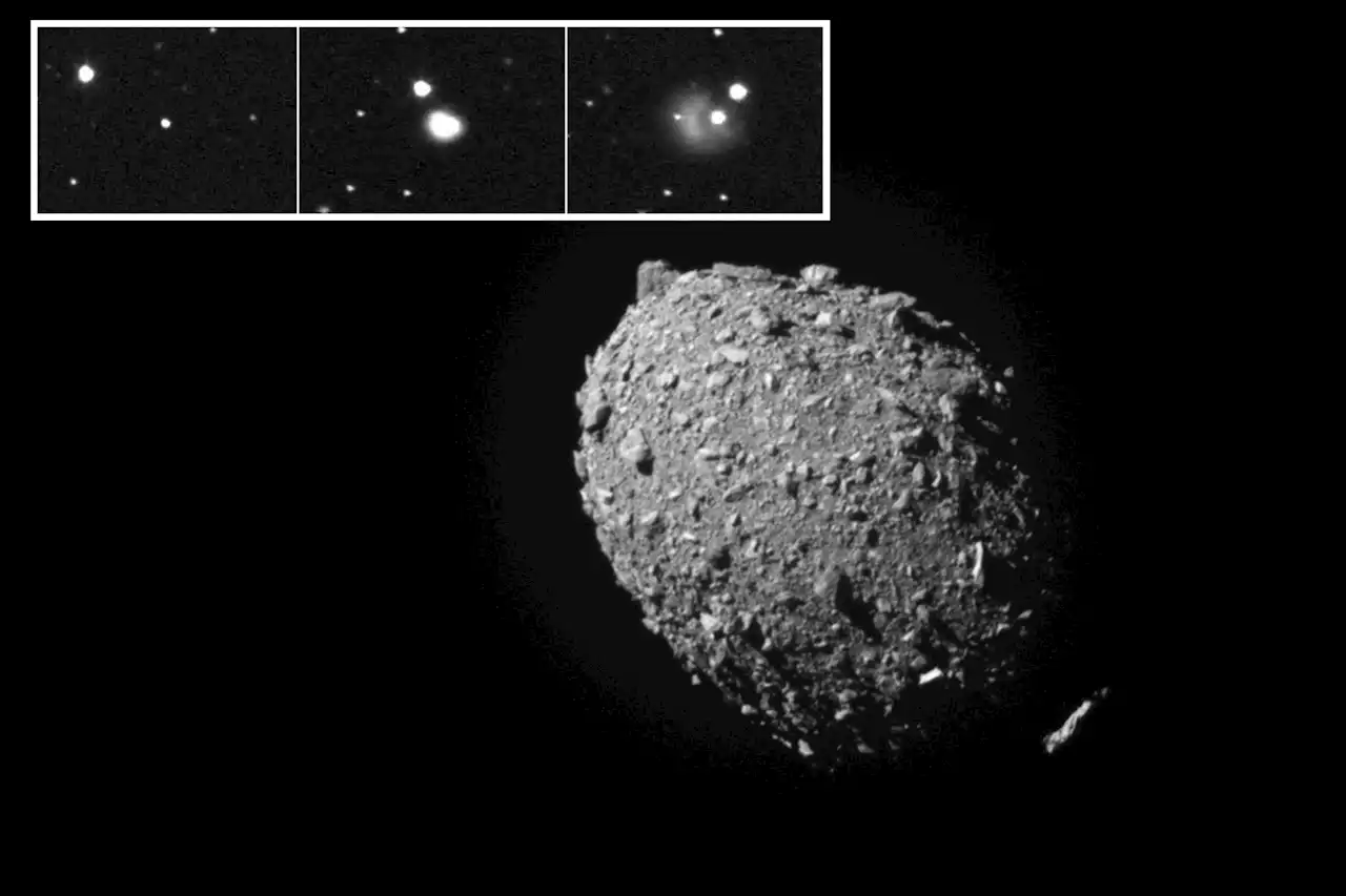 First images released of NASA’s successful DART asteroid impact