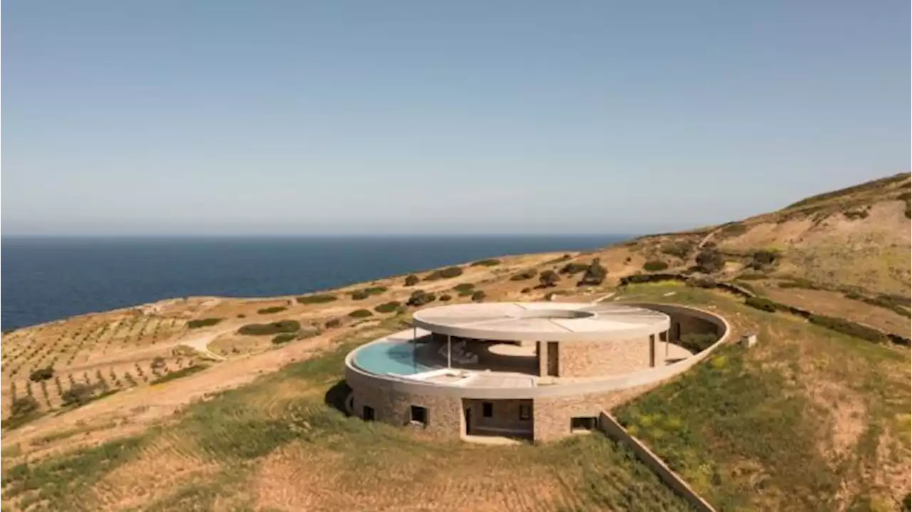 This $7.5 Million Subterranean Villa in Greece Was Sculpted Into a Rocky Hillside