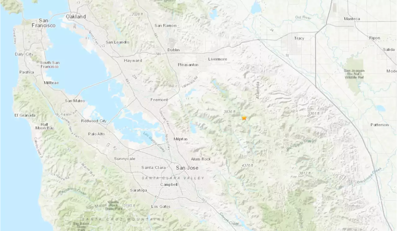 3.4 magnitude earthquake gives parts of Bay Area a gentle shake