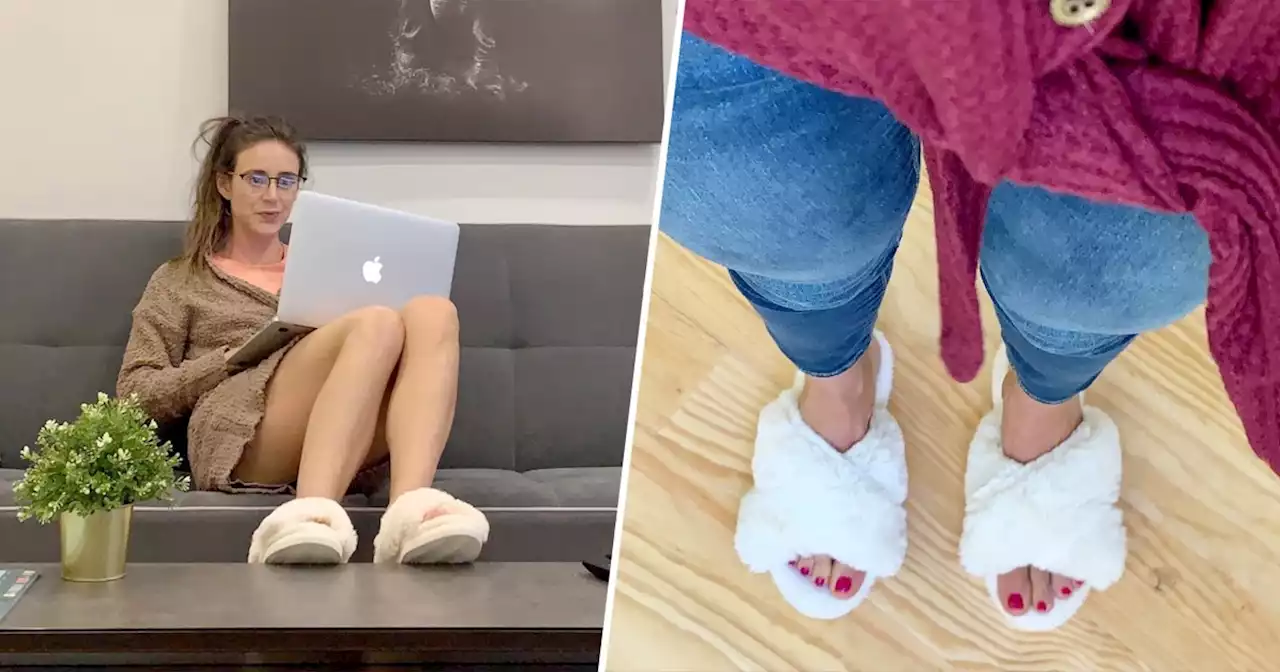 These $22 fleece slippers are the most comfortable shoes I've ever worn