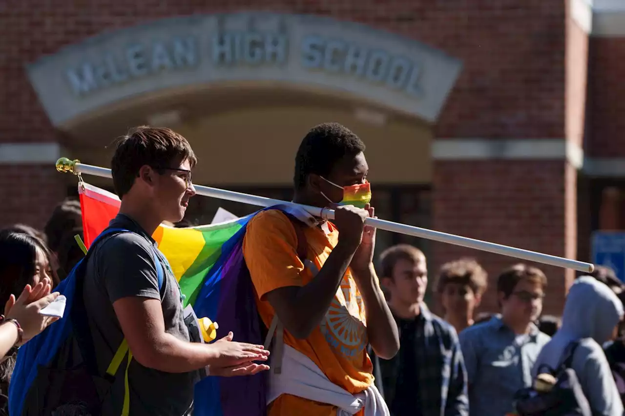 'Taking control of our own lives': Virginia students walk out over reversal of transgender protections