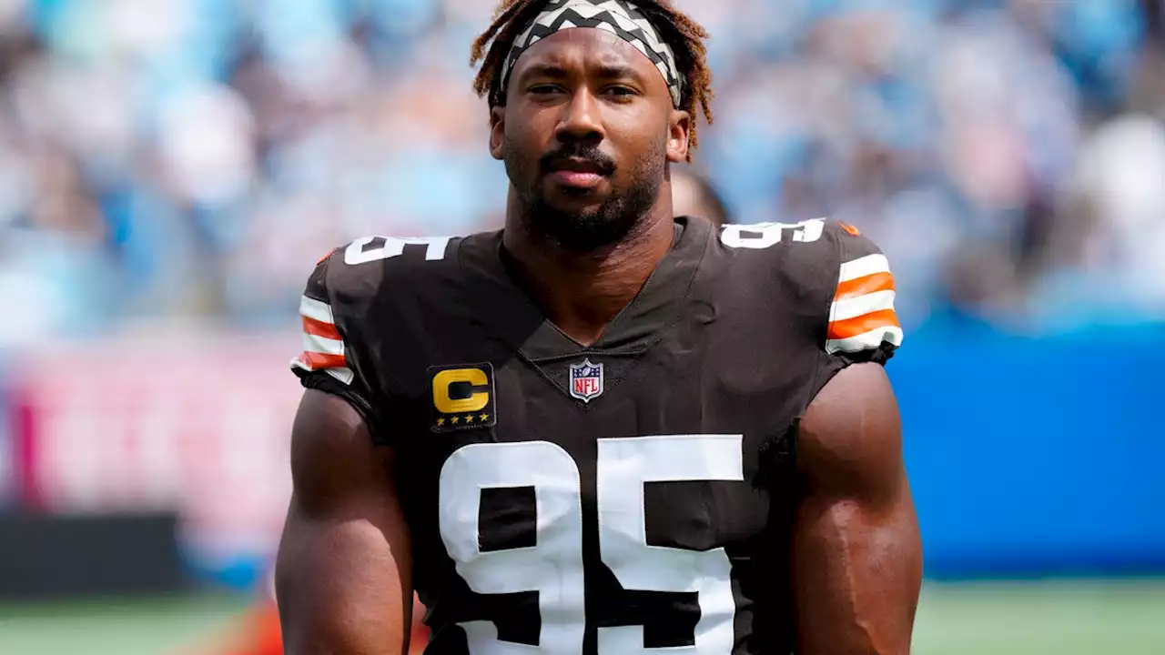 Browns defensive star Myles Garrett released from hospital following one-car accident