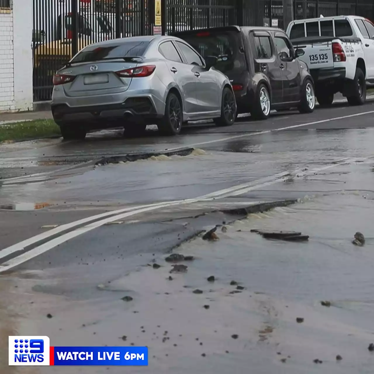 Sinkhole opens on residential Sydney street above M4 tunnel