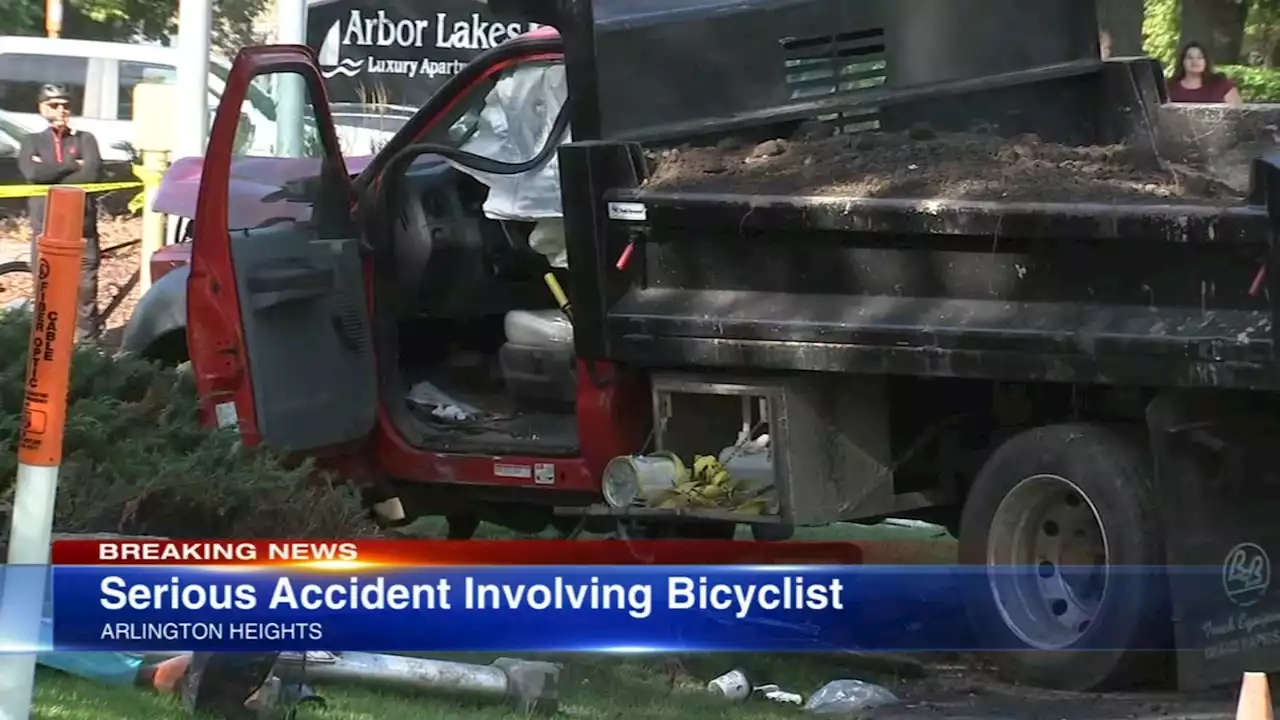 Arlington Heights crash involving bicyclist on Lake Cook Road leaves 2 injured