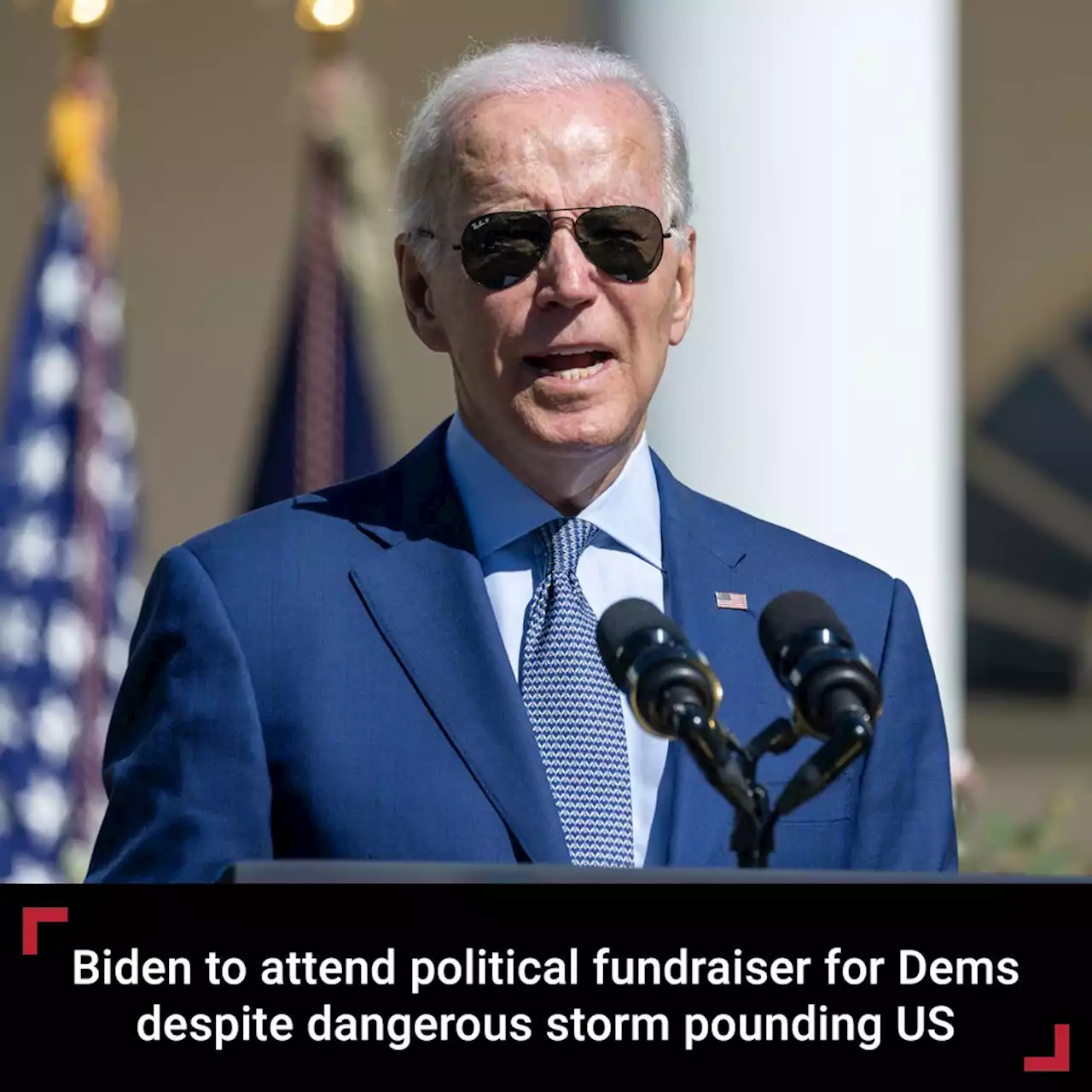 Biden to attend political fundraiser for Democrats despite Hurricane Ian pounding Florida