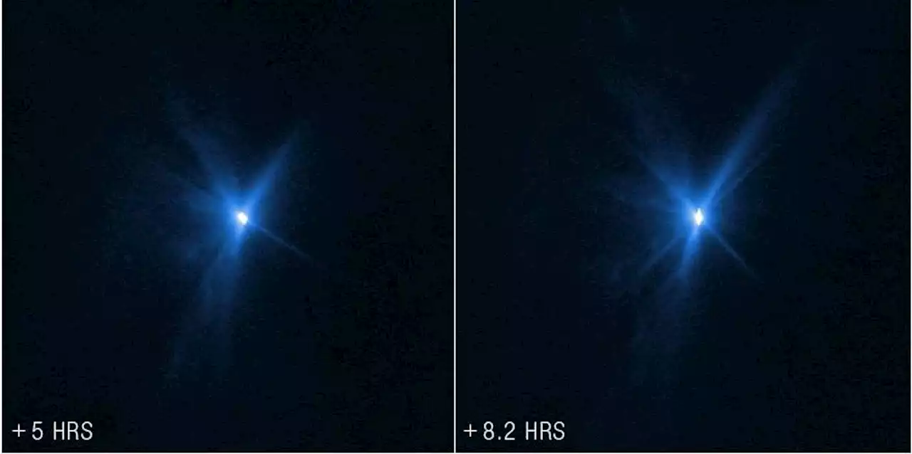 First images of asteroid strike from Webb, Hubble telescopes