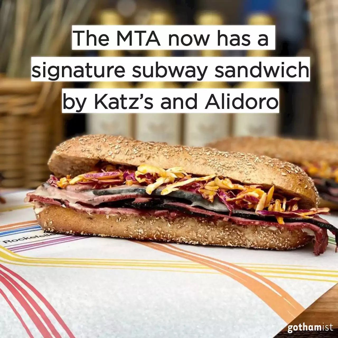 The MTA now has a signature subway sandwich by Katz's and Alidoro