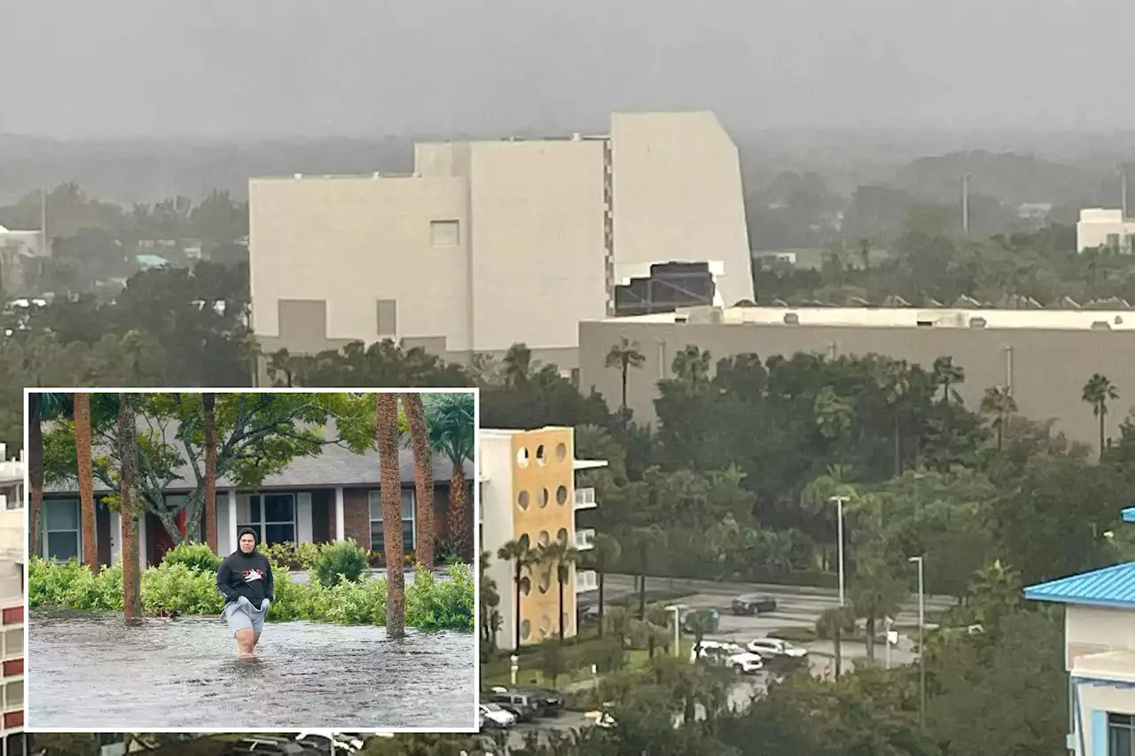 Hurricane Ian rips hole in side of Universal’s Jurassic theme park in Orlando