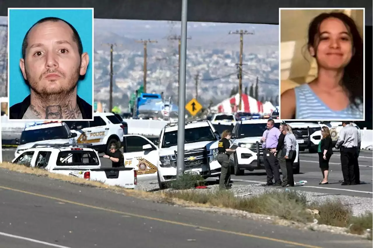 Teen girl, fugitive father killed in highway shootout with police in California