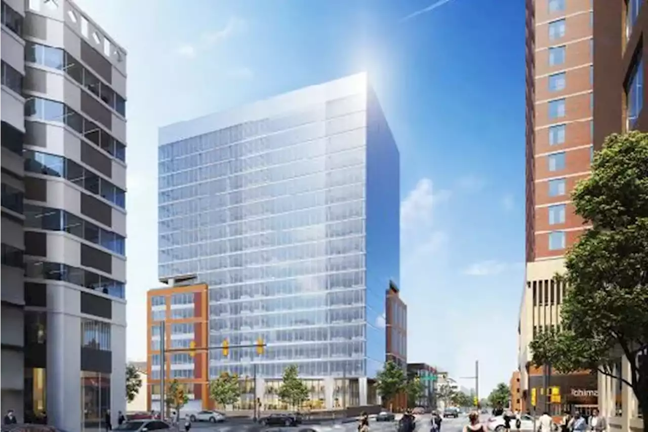 A new look for a proposed office building on 20th and Arch Street in Philly