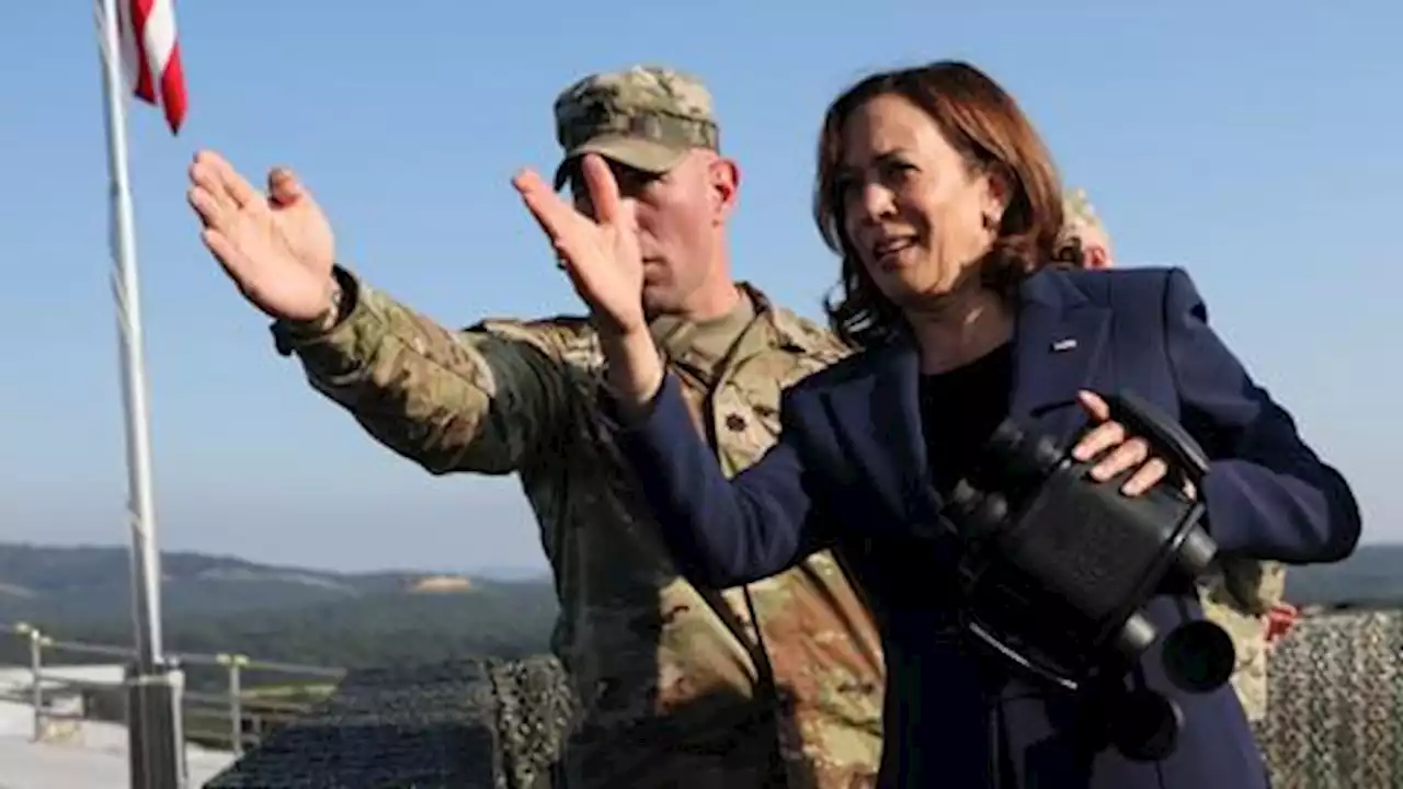 Kamala Harris tours Korean border after Pyongyang's missile launches