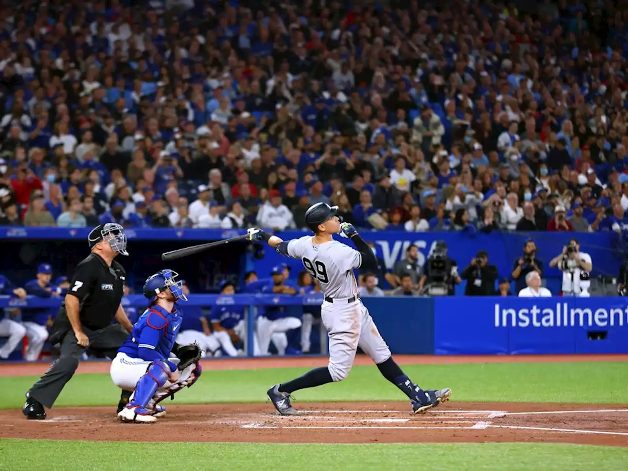 Yankees' Judge hits 61st home run, ties AL single-season record