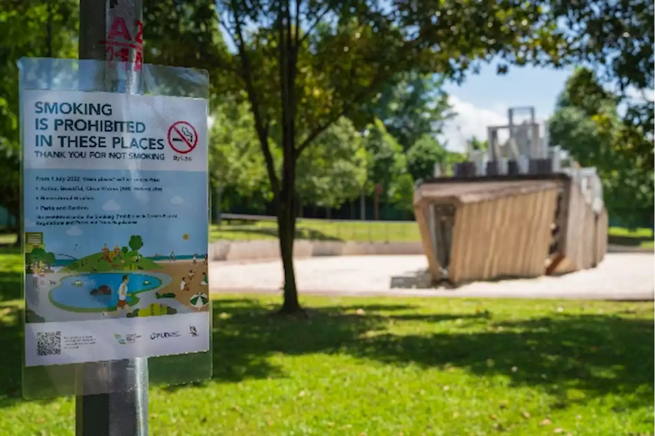 Up to $1,000 fine for smoking at Singapore's public parks, beaches from 1 October