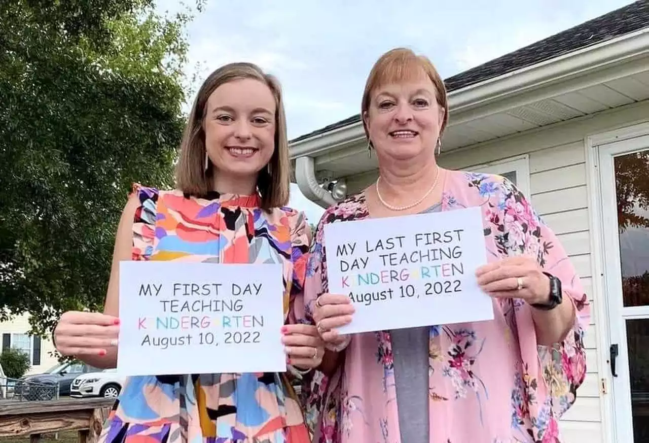 As this teacher’s career ends, her daughter’s begins