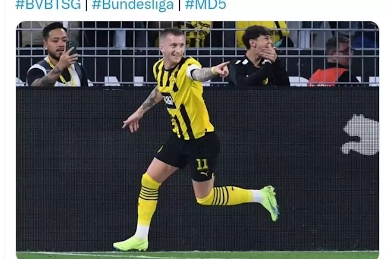 Hasil Dortmund Vs Hoffenheim, Kaki Kanan Marco Reus Tendang Bayern dari Puncak Klasemen Bundesliga - Bolasport.com