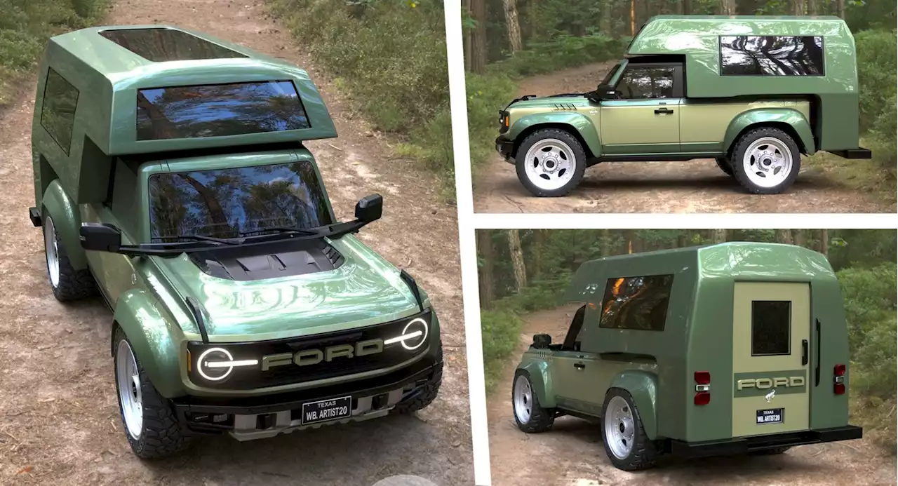 Ford Bronco Rendered In Camper Form With Wide Bodykit And Air Suspension | Carscoops