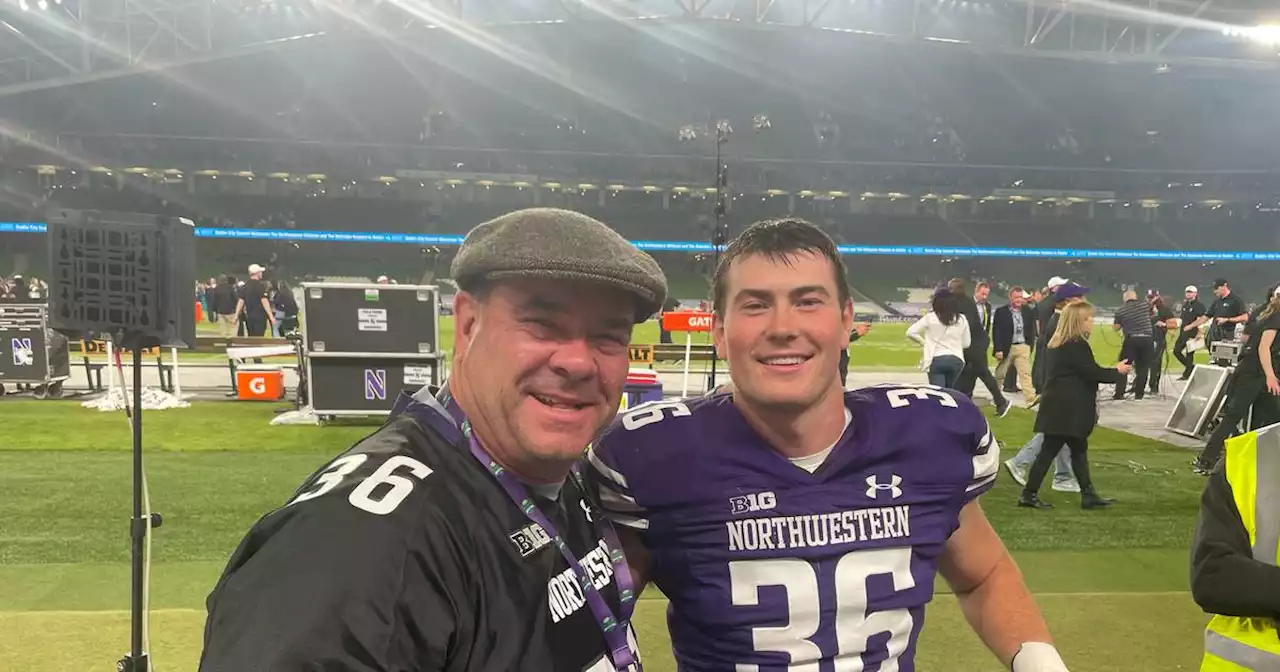 Lincoln-Way grad represents his family’s Irish football legacy at Northwestern’s game in Dublin