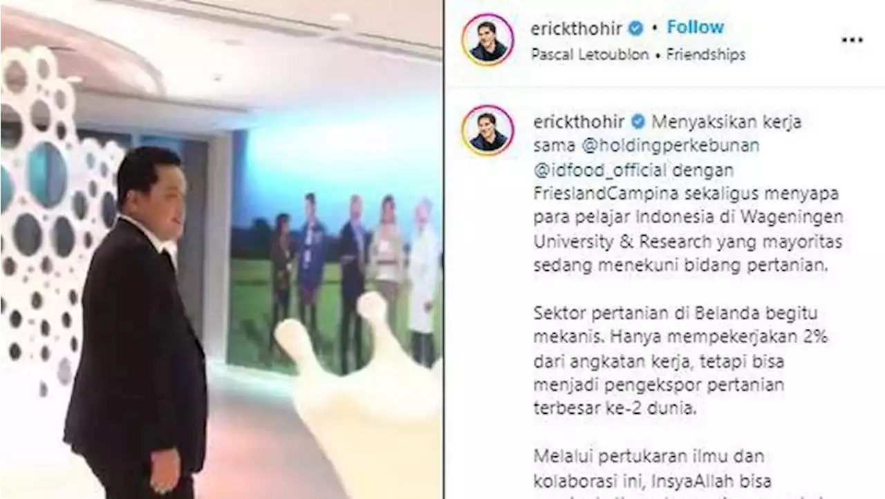 Dari Belanda, Erick Ingatkan Pertamina Soal BBM, Apa Itu?