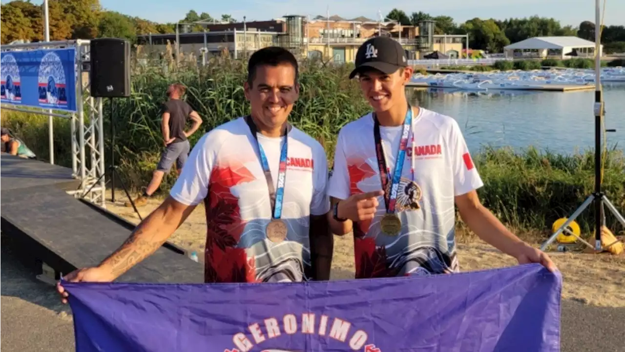 Vancouver Island father and son win medals at world rowing competition