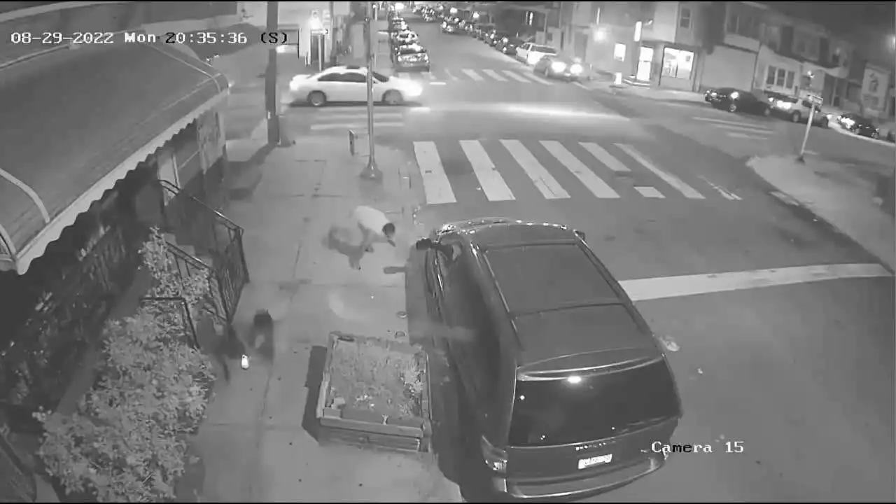 Suspects caught on camera shooting at men in North Philadelphia sought by police, authorities say