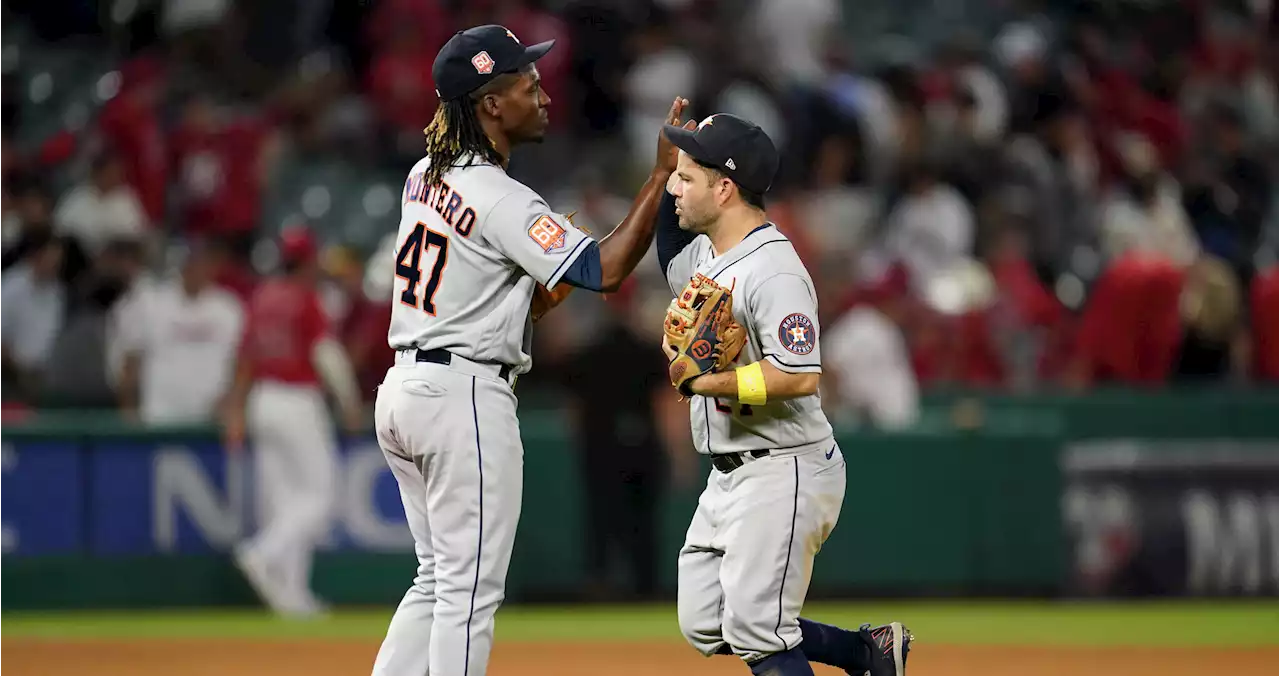 Astros hold off Angels in series opener