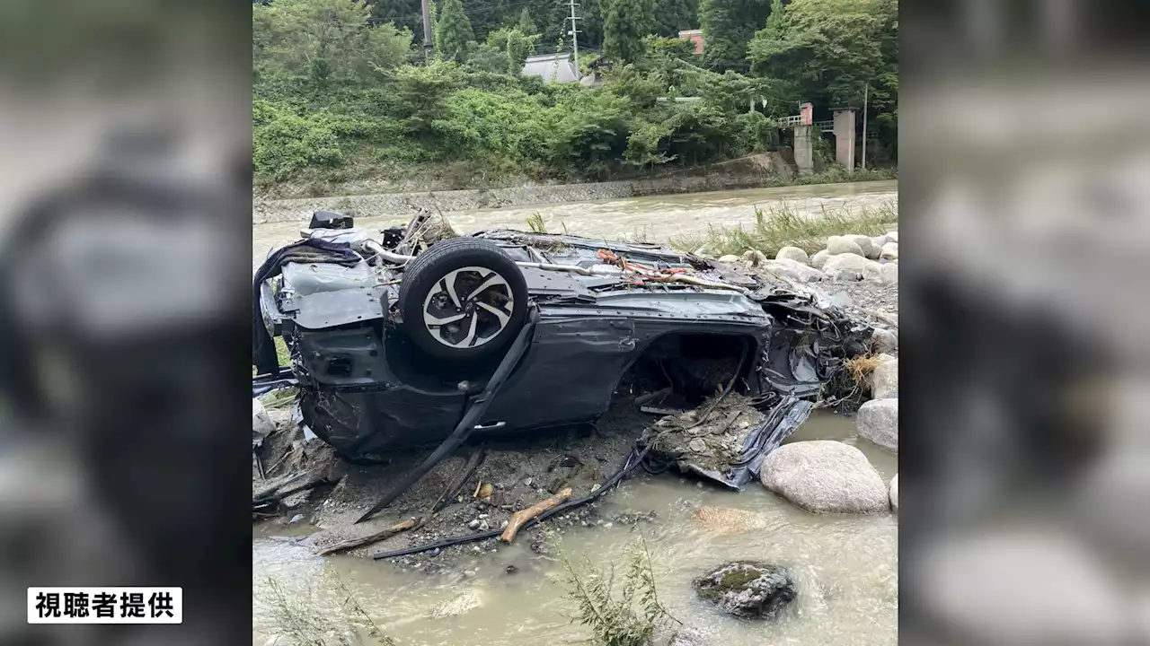 増水した川で車が横転“激しく損傷した状態”で見つかる 男女２人が行方不明 滋賀 - トピックス｜Infoseekニュース