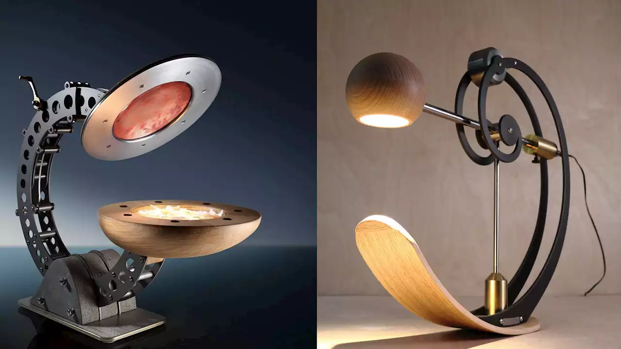 Let there be light: Award-winning engineer uses unique materials to sculpt lamps