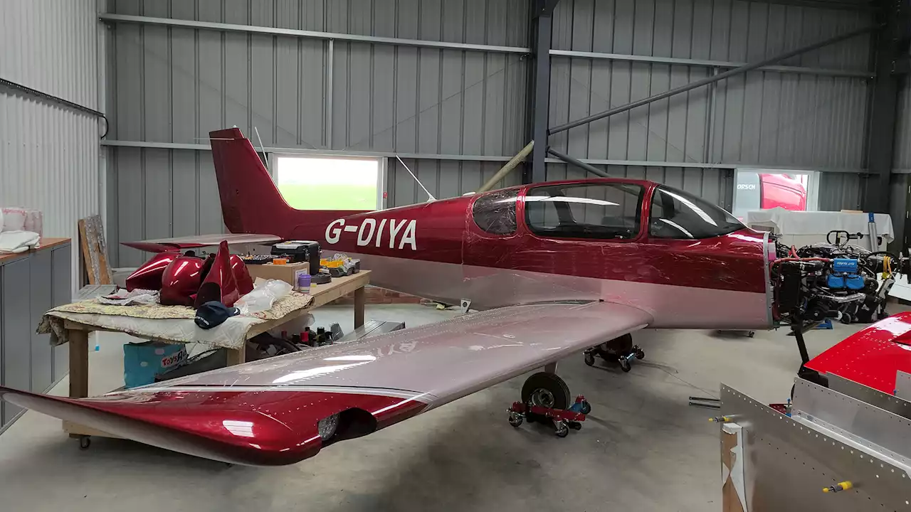 The engineer who built an airplane in his backyard is flying around Europe with his family