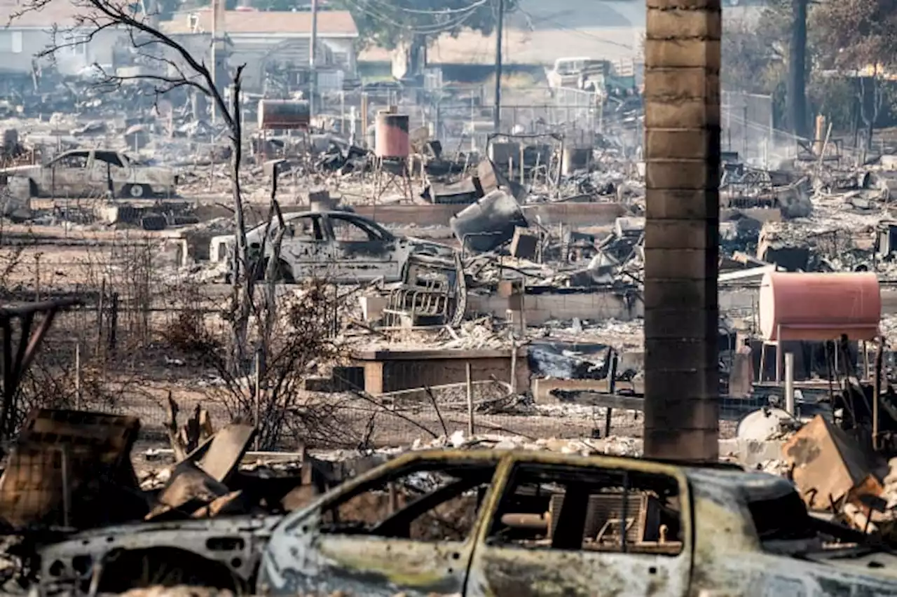 California wildfire destroys 100 homes, other buildings