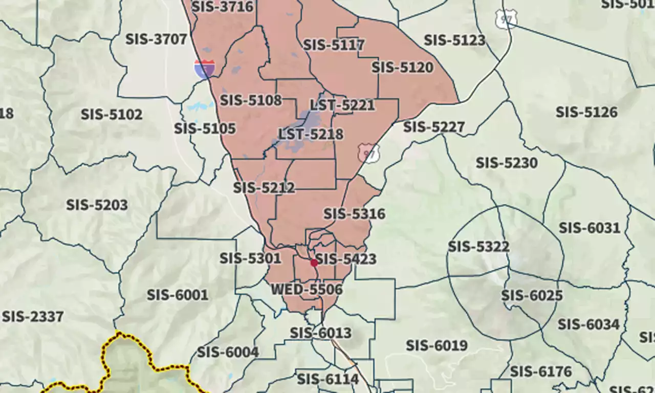 Map: Mill Fire forces evacuation of entire city of Weed