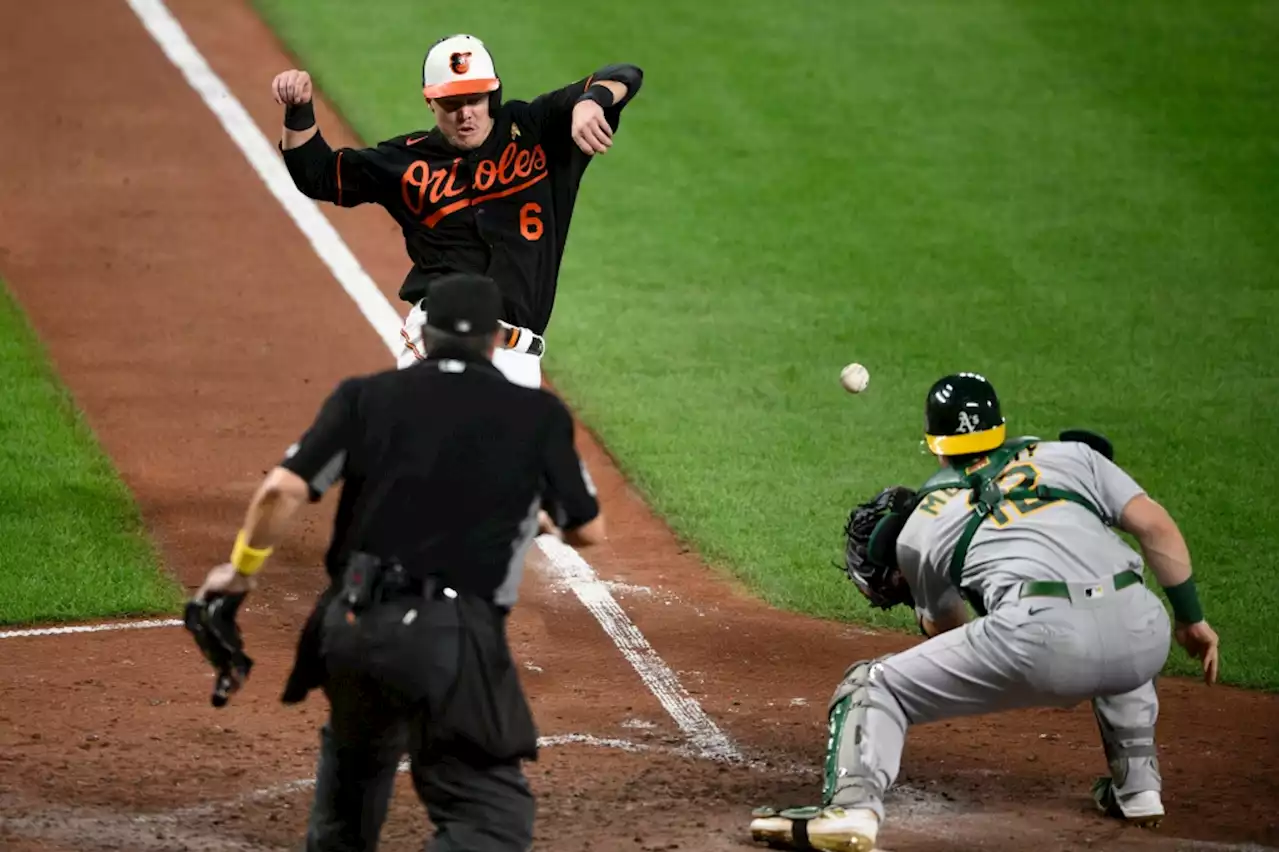 Orioles rookies help send A’s to 5-2 loss in Baltimore