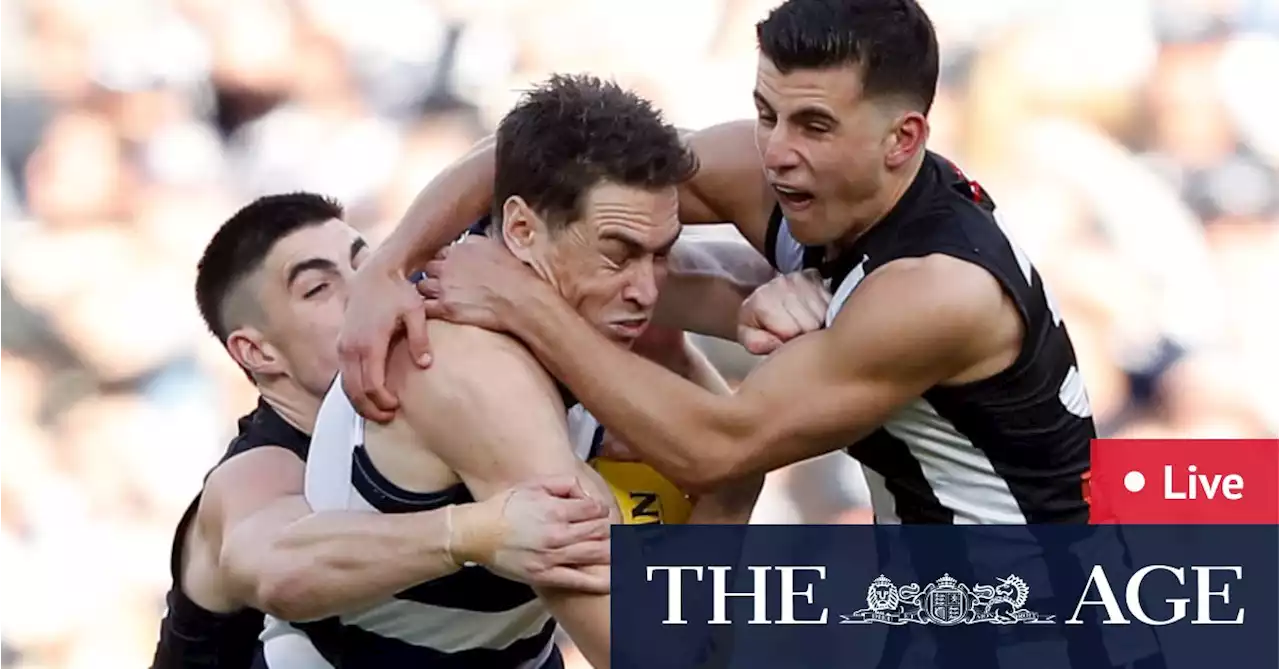 AFL 2022 finals LIVE updates: Frantic Magpies grab early ascendancy against Cats