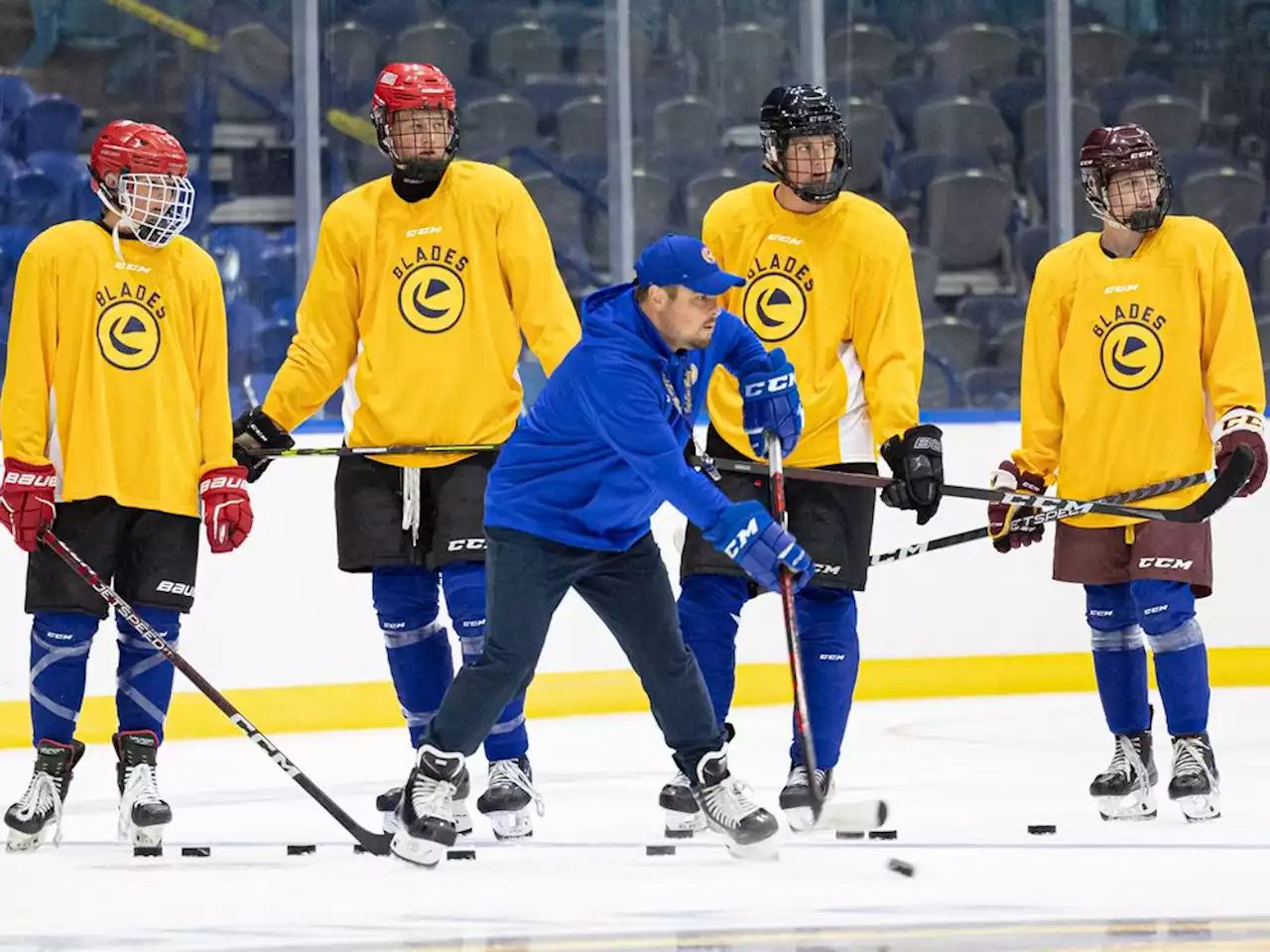 Sonne likes the settled-in feel as Blades skate into training camp