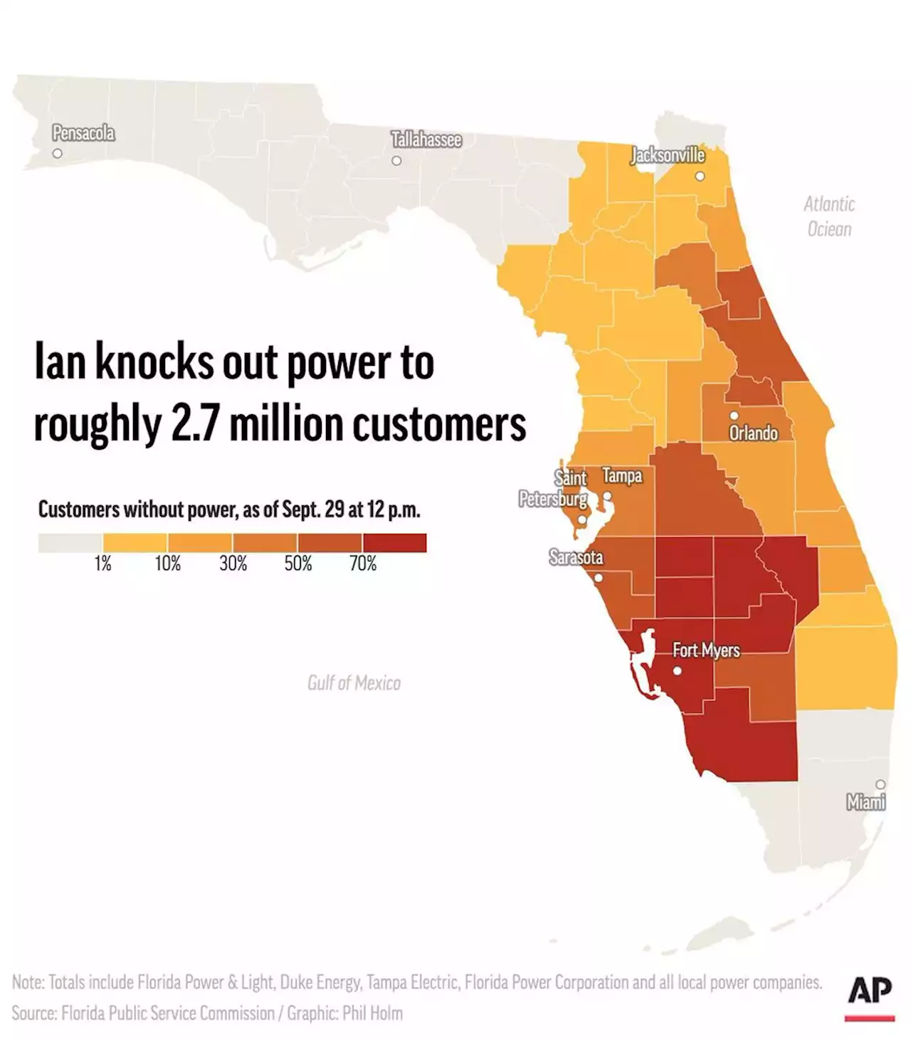 Floods trap many in Florida as Ian heads to South Carolina