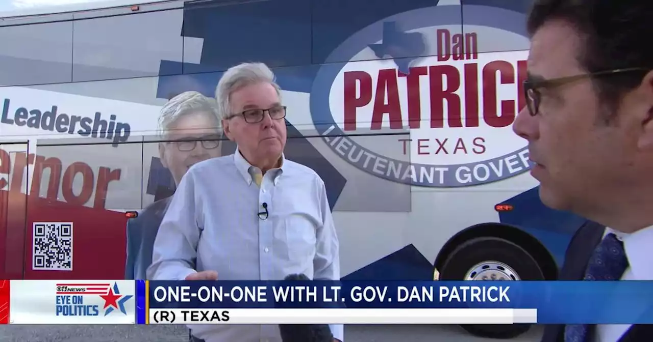 Dan Patrick talks crime, abortion, and his rural bus tour during North Texas stop