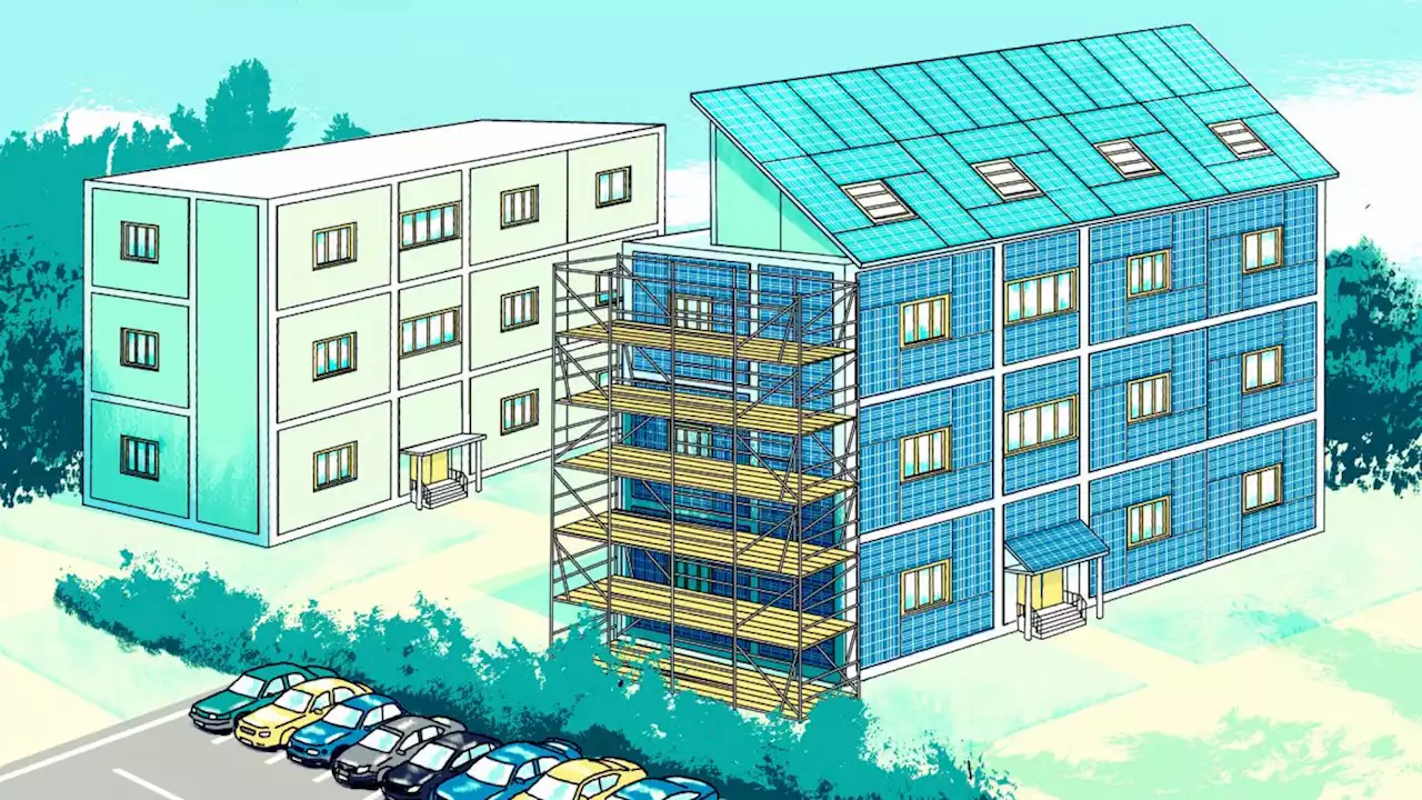 Energieautarkes Wohnen: Ein Plattenbau mit ungewöhnlichem Heizkonzept