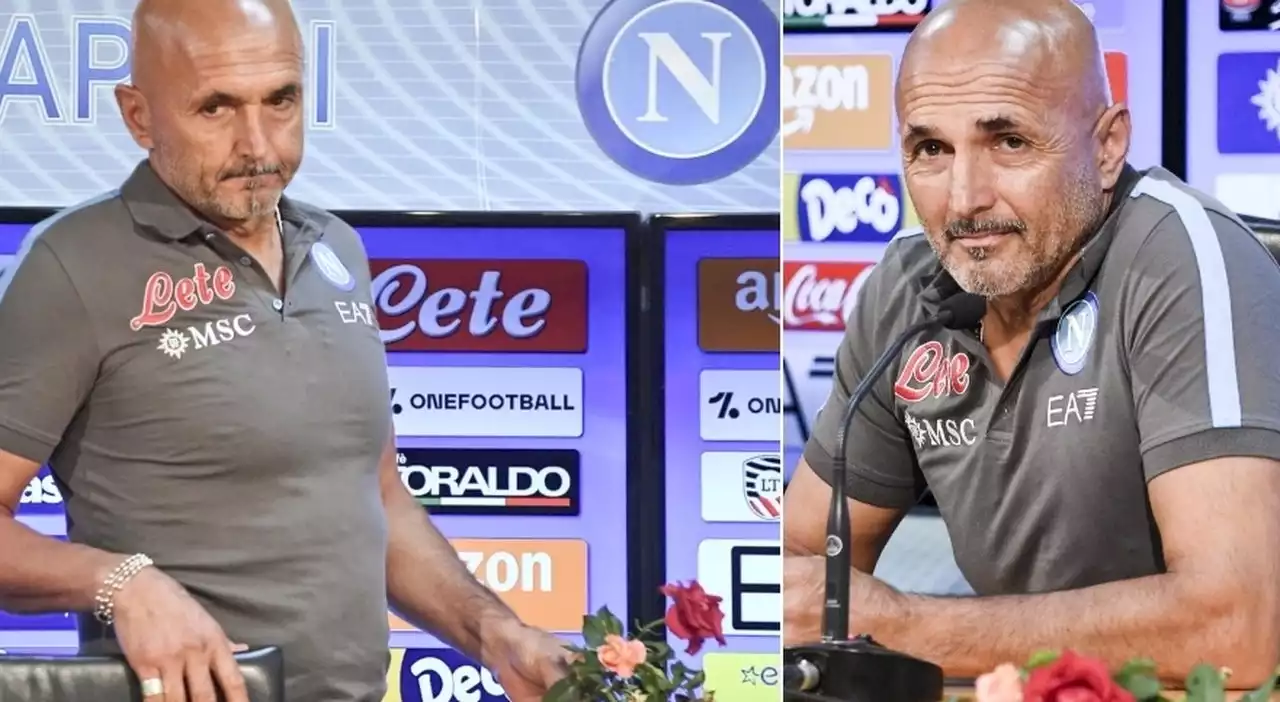 Spalletti si presenta con delle rose in conferenza stampa: ecco perché