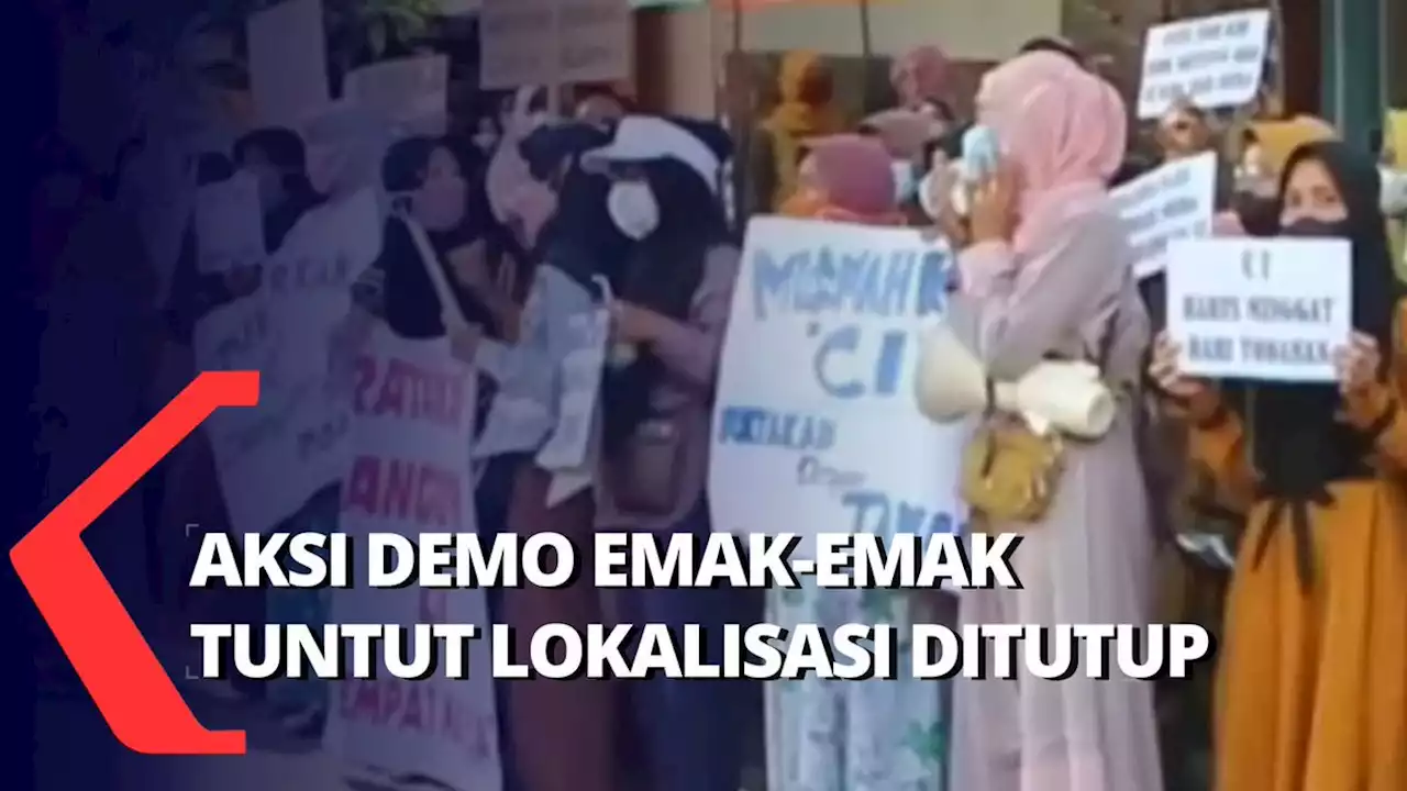 Aksi Demo Emak-Emak Resah di Blora yang Tuntut Penutupan Lokalisasi Cumpleng Indah